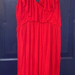 Ashley Stewart Vibrant Red Dress